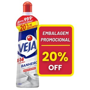 3 Unidades Limpador Veja Tira Limo Banheiro - 500ml