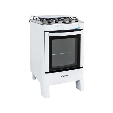 Fogão 4 Bocas Esmaltec Ágata Branco - Fogão 4 Bocas - Magazine Tecnomaxi