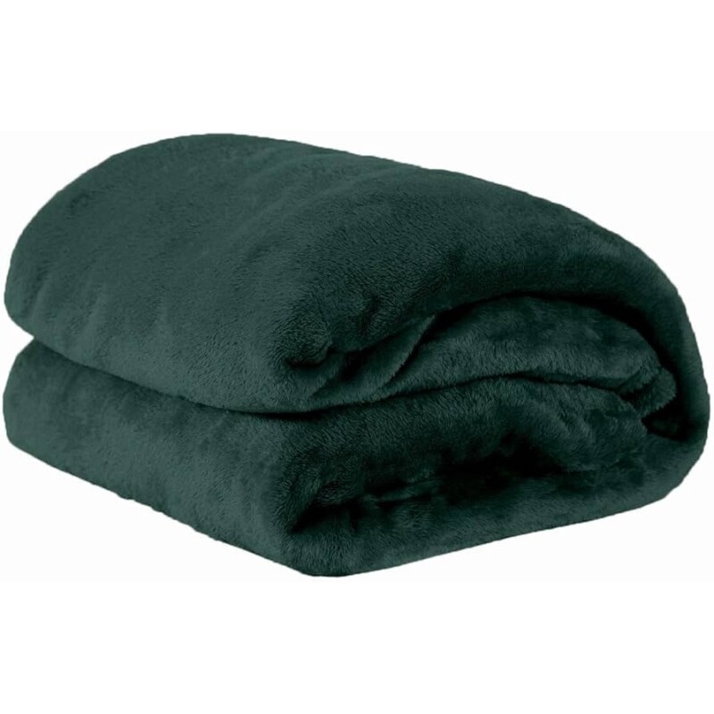 Cobertor Casal Manta Microfibra Fleece 01 Peça Verde