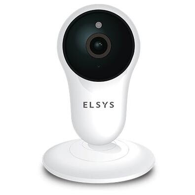 Câmera de Segurança Elsys Wi-Fi Micro SD de Até 128GB Full HD Visão Noturna 10M Branco/Preto - Elsys - ESC-WY3F