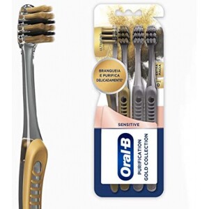 Escova Dental Oral-B Purification Gold Collection - 4 Unidades