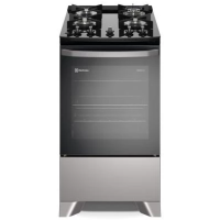 Fogão 4 bocas Electrolux Efficient com Mesa de Vidro PerfectCook e VaporBake - FE4GS