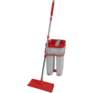 WAP Vassoura MOP com Balde MOP DUPLO COMPACTO Multiuso Lava e Seca com Refil de Microfibra 8 Litros