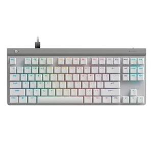Teclado Mecânico Gamer Logitech G515 com Design TKL RGB LIGHTSYNC e Switch GL Brown Tactile USB-C Removível Branco - 920-012869