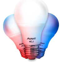 Kit 3 Lâmpadas Inteligentes LED Smart Compatível com Alexa, Linha Neo, 10w, Luz Branca e Amarela - Avant