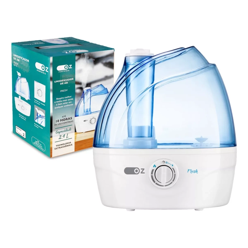 Umidificador Ultrassônico Cor Azul 110v/220v De Ar Bivolt 2,4l Silencioso Bivolt Fresh Ua7150 Oz