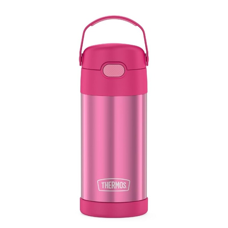 Thermos Garrafa infantil Carros Funtainer aço inoxidável 354 ml rosa