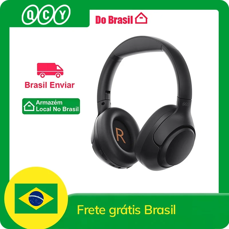 QCY-H3 ANC Auscultadores sem fios Bluetooth 5.4 Hi-Res Audio Over Ear Headset híbrido Active Cancelamento de Ruído