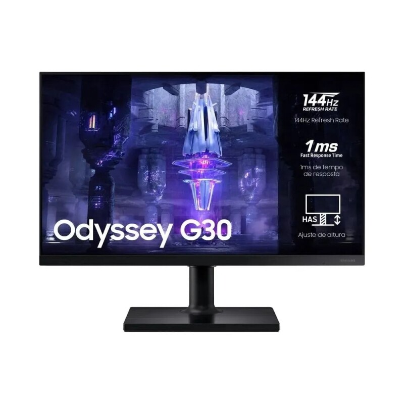 Monitor Gamer Samsung Odyssey G30 24 FHD Tela Plana Painel VA 144Hz 1ms HDMI FreeSync Premium - Samsung Brasil