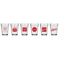 Conjunto de Copos Linha do Tempo Copo Americano Coca-Cola 190 ml – 6 Peças