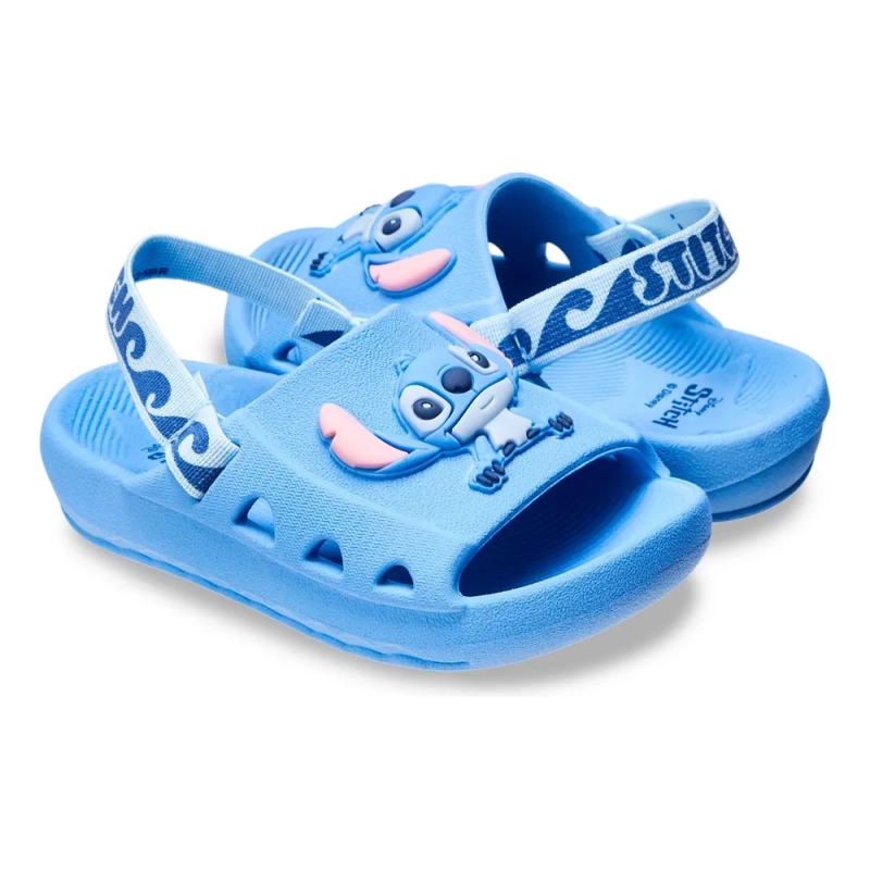 Chinelo Slide Para Bebê Stitch Disney Queridos Grendene Kids