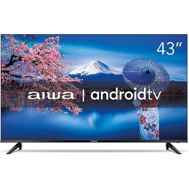Smart TV Aiwa 43 Android Full HD Borda Ultrafina HDR10 Dolby Áudio - AWS-TV-43-BL-02-A