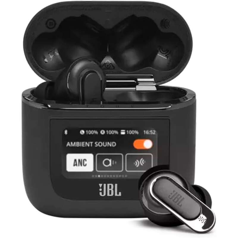 JBL Fone de Ouvido Sem Fio Tour Pro 2 Bluetooth com Cancelamento de Ruído - Preto