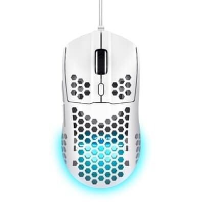Mouse Gamer Trust Gaming GXT 928W Helox 6400 DPI Optical USB-A UltraLeve Branco - 25389