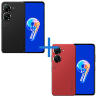 Smartphone ASUS Zenfone 9 8GB 128GB Midnight Black + Smartphone ASUS Zenfone 9 8GB 128GB Sunset Red