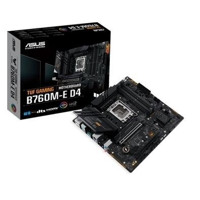 Placa-Mãe ASUS TUF Gaming B760M-E D4 Intel M-ATX DDR4 Preto - 90MB1E90-M0EAY0