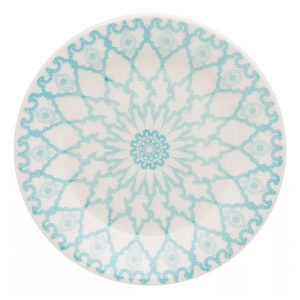 Jogo de 06 Prato Sobremesa 18cm Donna Mandala Biona