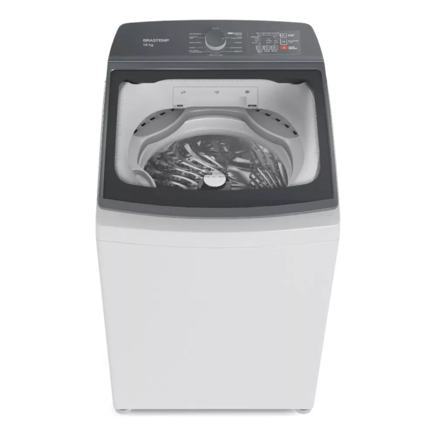 Máquina de lavar BWK16AB 16kg com ciclo tira manchas advanced e anti bolinhas cor branco Brastemp 220v