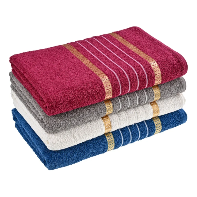 2 Kits Com 4 Toalhas Rosto Premium Macia Confortável Laune Haus