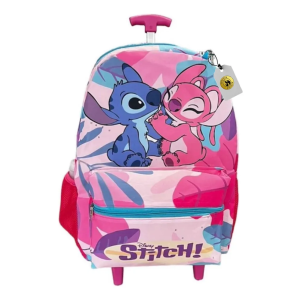Mochila Lilo Stitch Infantil Rodinhas