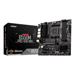 Placa Mãe MSI B550M Pro-VDH Wifi DDR4 Socket AM4 Chipset AMD B550