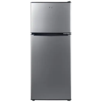 Geladeira Refrigerador Compacto HQ Defrost 140 Litros Preto/lnox HQ-140RDF