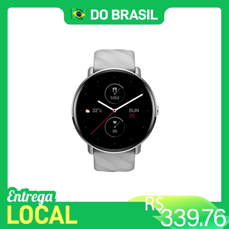 Zeblaze-GTR 3 Pro Ultra AMOLED Screen Watch para Mulheres Chamada por Voz Aço Inoxidável 316L Monitor de Freqüênc