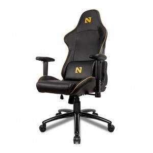 Cadeira Gamer Netenho Miramar V2 Preto e Dourado NT-MRM-V2