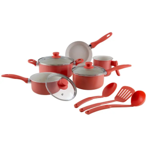Jogo de Panelas Brinox de Alumínio Rosé 8 Peças Easy