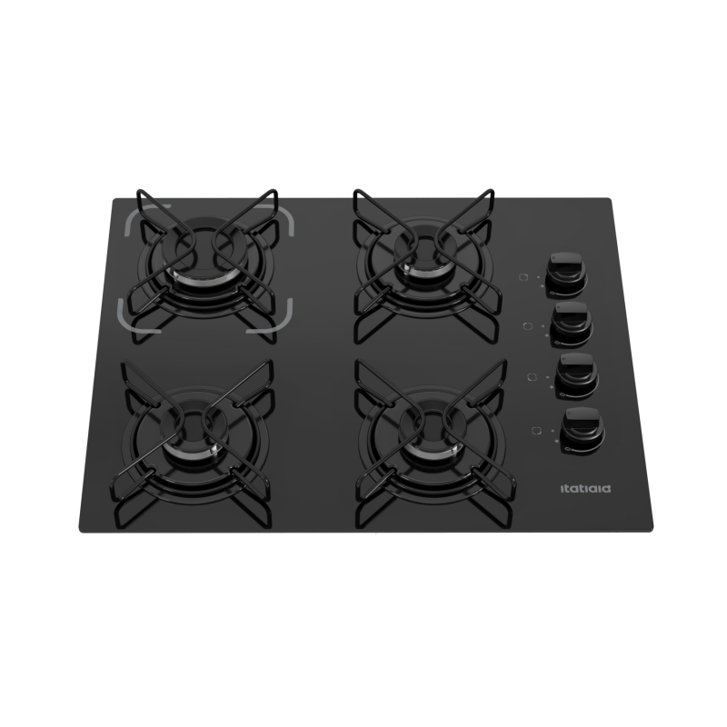 Cooktop Itatiaia Essencial 4 Bocas - Preto