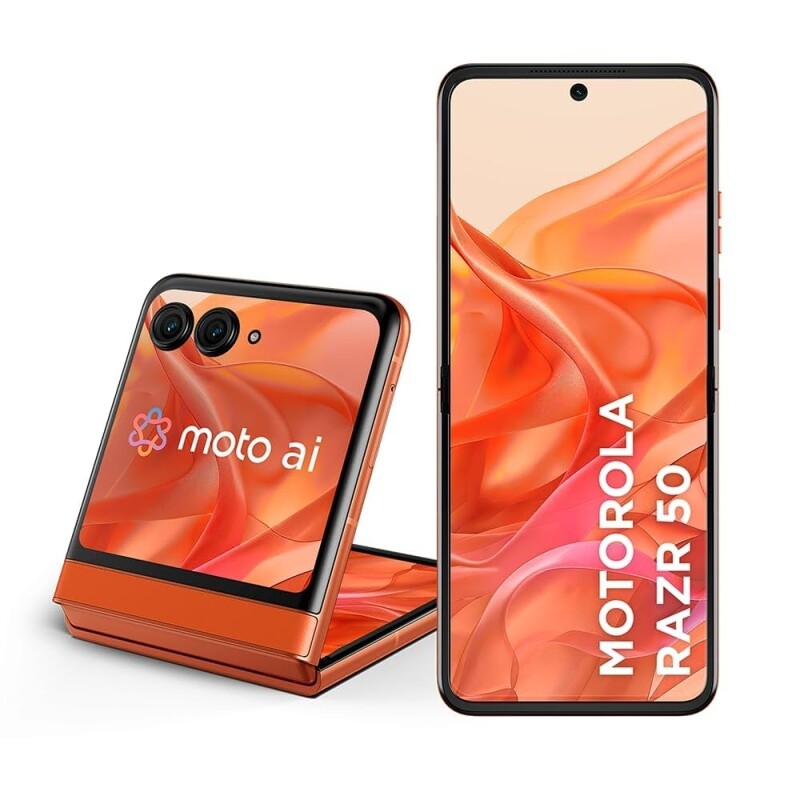 Smartphone Motorola Razr 50-512GB 24GB (12GB RAM+12GB Ram Boost) Tela dobrável 69" pOLED e externa 36 Moto AI camera