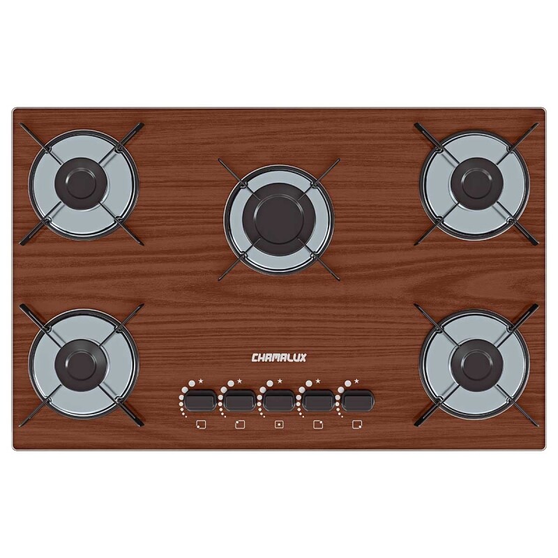 Cooktop 5 Bocas Chamalux Ultra Chama Amadeirado