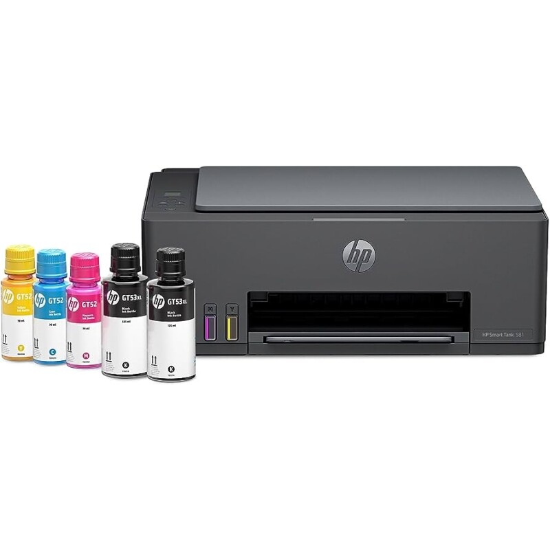 Impressora Multifuncional HP Smart Tank 581 Tanque de Tinta Colorida Wi-Fi (4A8D5A)