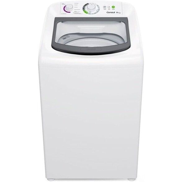 Lavadora de Roupas Consul 9kg Branco Cwb09bbbna 220v
