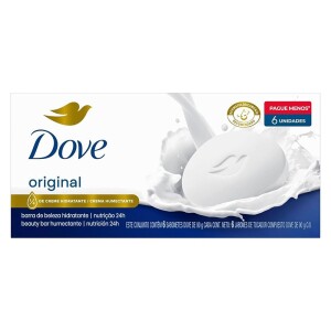 Sabonete em Barra Dove Branco 90 GR 6 unidades
