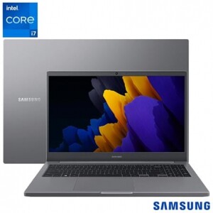 Notebook Samsung Book i7-1165G7 8GB RAM SSD 256GB 15,6" Intel Iris Xe W11 - NP550XDA-KU1BR