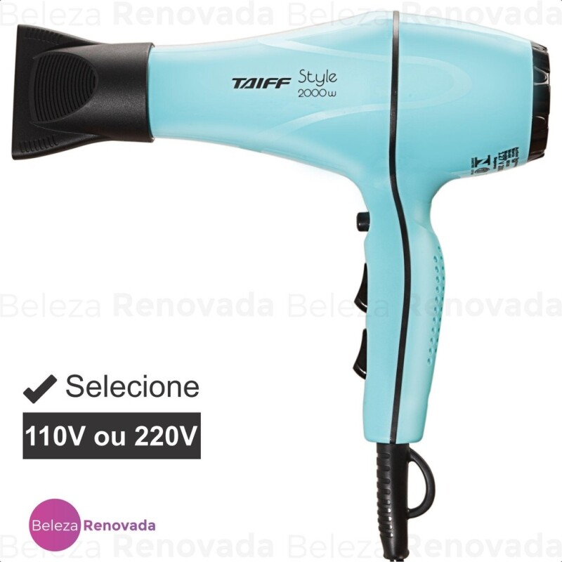 Secador de Cabelo Taiff Style 2000W Azul Tiffany por R$269,99 na Shopee
