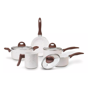 Jogo De Panelas 5 Peças Ceramic Life Vanilla Brinox