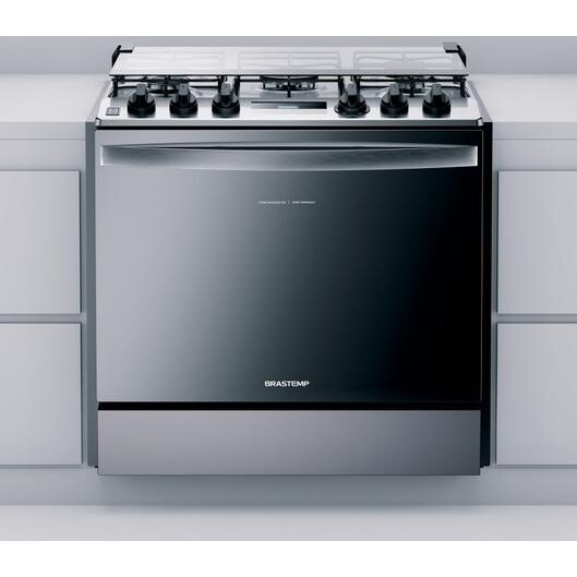 Fogão Brastemp 5 Bocas De Embutir Cor Inox Com Turbo Chama E Touch Timer - BYS5PCR