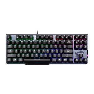 Teclado Mecanico MSI Vigor GK50 Elite TKL RGB Switch Vermelho Preto VIGOR-GK50-ELITE-TKL-LR-US
