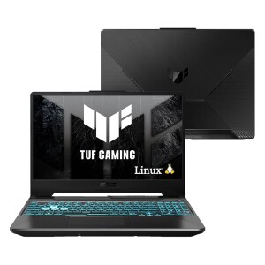 Notebook ASUS TUF Gaming A15 GeForce RTX 2050 AMD RYZEN 7 8 GB 512 GB SSD KeepOS Tela 15.6'' FHD Graphite Black - FA506NFR-HN069