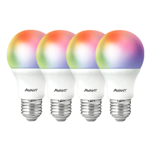 Kit 4 Lâmpadas Led Smart Inteligente Wi Fi Alexa Google 10w Rgb E27 Avant Neo - 290028177-4