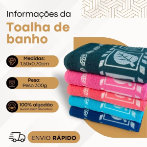 Toalha Banho 4 unidades