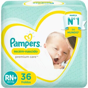 Fralda Pampers Premium Care RN - 36 fraldas