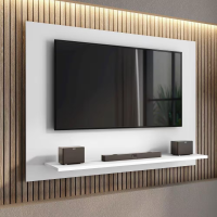Painel para TV até 42 Polegadas 108cm 1 Prateleira Florence Branco Absoluto
