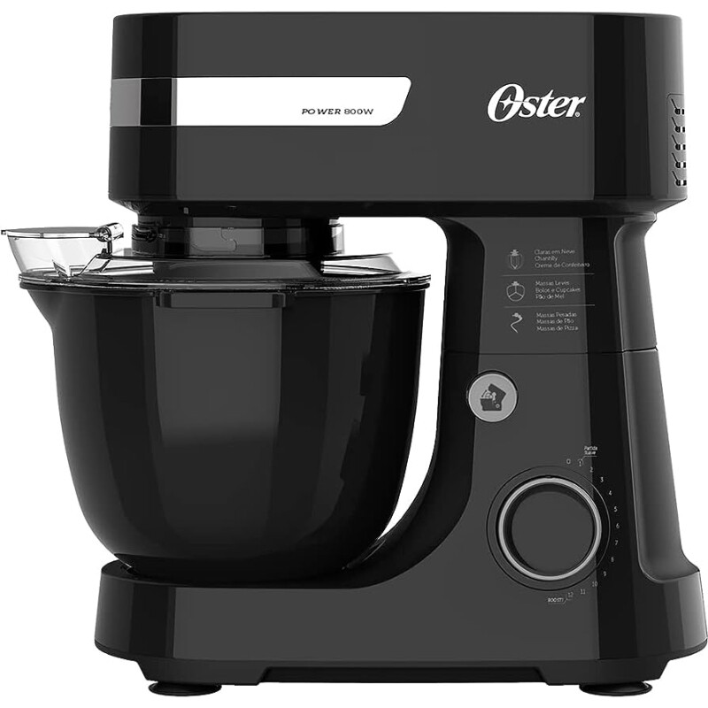 Batedeira Planetária Oster Black II 110V Preto 800W OBAT630