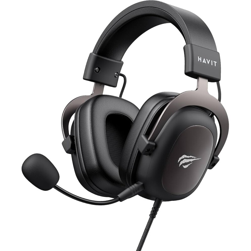 Headphone Fone de Ouvido Havit HV-H2002d Gamer com Microfone Falante 53mm Plug 3.5mm: compatível com XBOX ONE e PS4 HAV