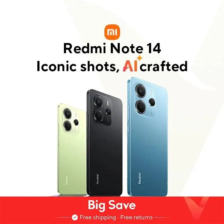 Estreia mundial Versão global Xiaomi Redmi Note 14 MediaTek Helio G99-Ultra 108MP AI Camera 5500mAh 6,67" 120Hz T