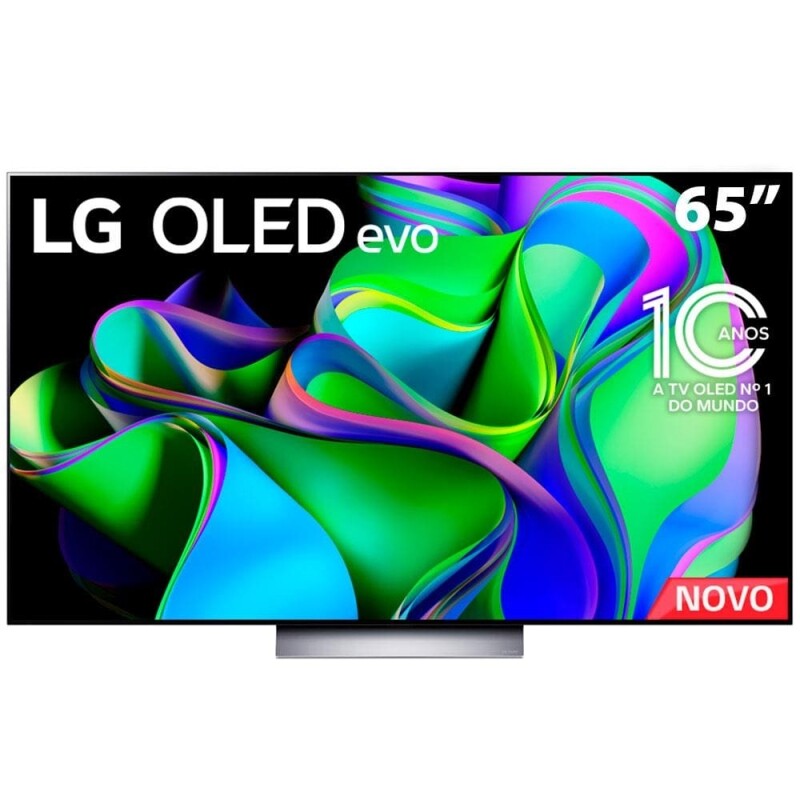 Smart TV 65" 4K LG OLED65C3PSA Evo 120Hz G-Sync FreeSync Bluetooth ThinQ AI Alexa Google e 4 HDMIs