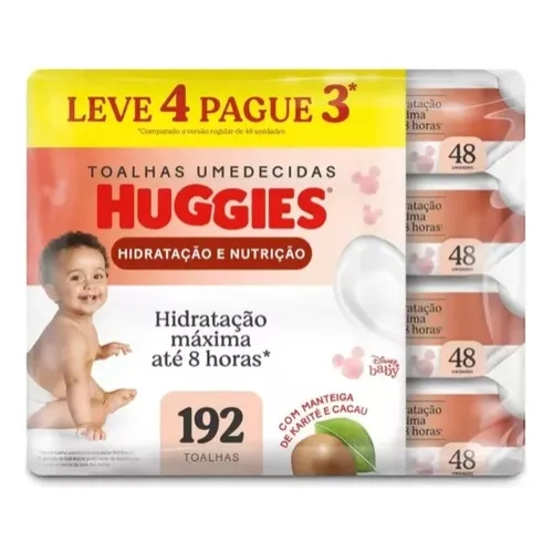 Toalha Umed Huggies Supreme Care 48un Com 4